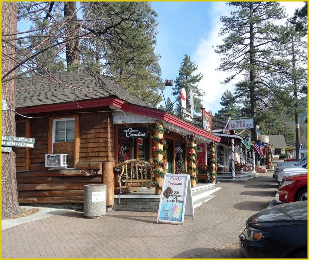 Small shops in Idyllwild Village California
