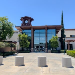 Murrieta City Hall near the civic town square area