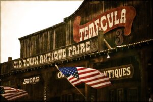 Old Town Temecula street scene with historic storefronts