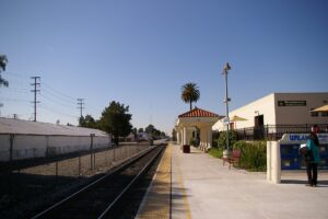 Upland Metrolink station near Historic Downtown Upland