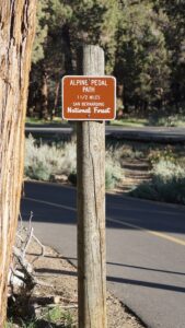 Alpine Pedal Path along the north shore of Big Bear Lake