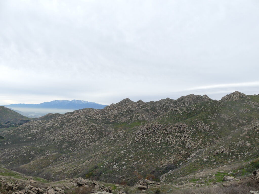 Box Springs Mountains viewed from Two Trees Trail in Riverside