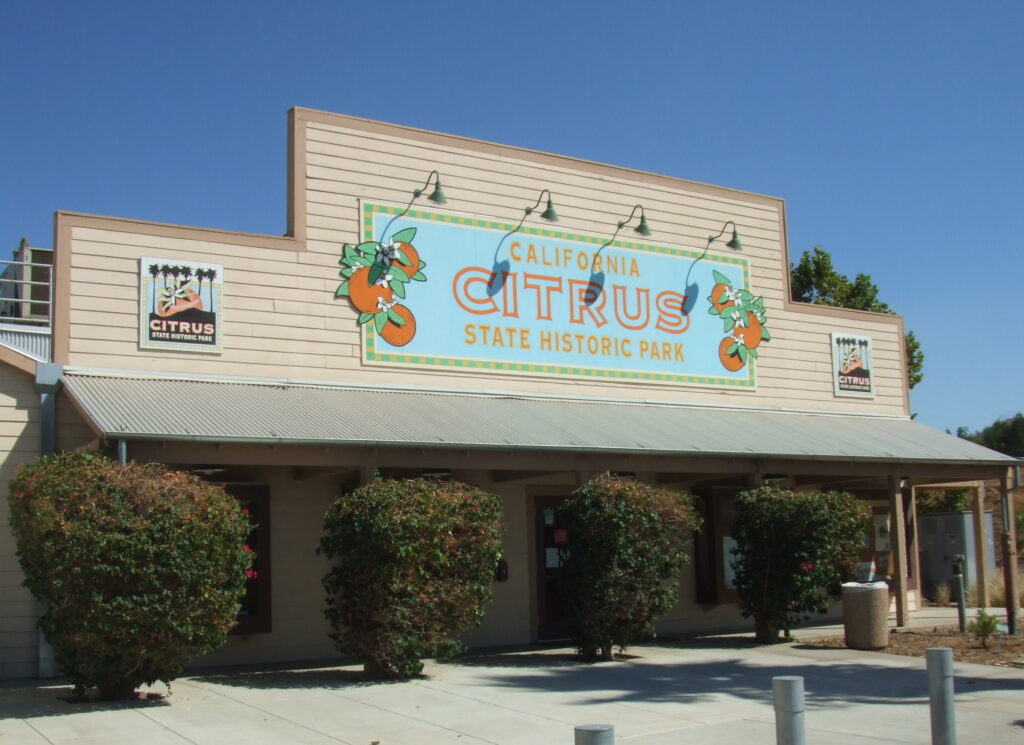 Visitor center at California Citrus State Historic Park in Riverside
