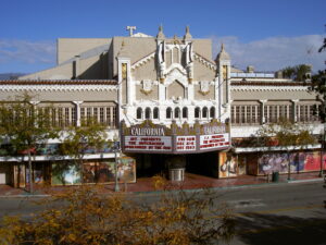 California Theatre exterior in Downtown San Bernardino