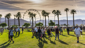 Large outdoor music festival scene at Empire Polo Club in Indio