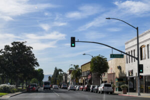 Downtown Ontario California near Euclid Avenue