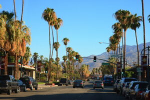Palm Canyon Drive in Downtown Palm Springs California