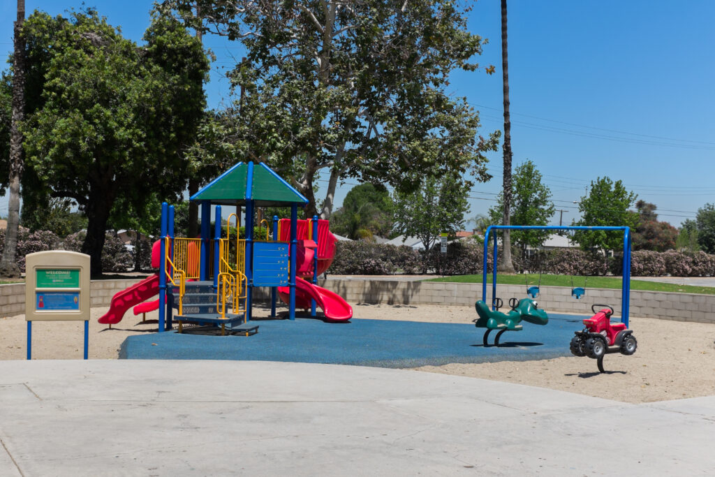 Public Park Playground, used as a representative image for Sylvan Park in Banning