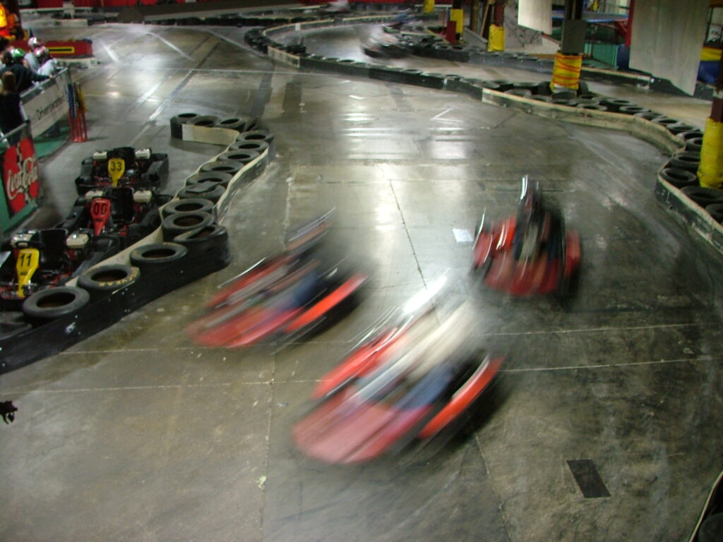 Indoor go-kart track used as a representative image for K1 Speed Corona