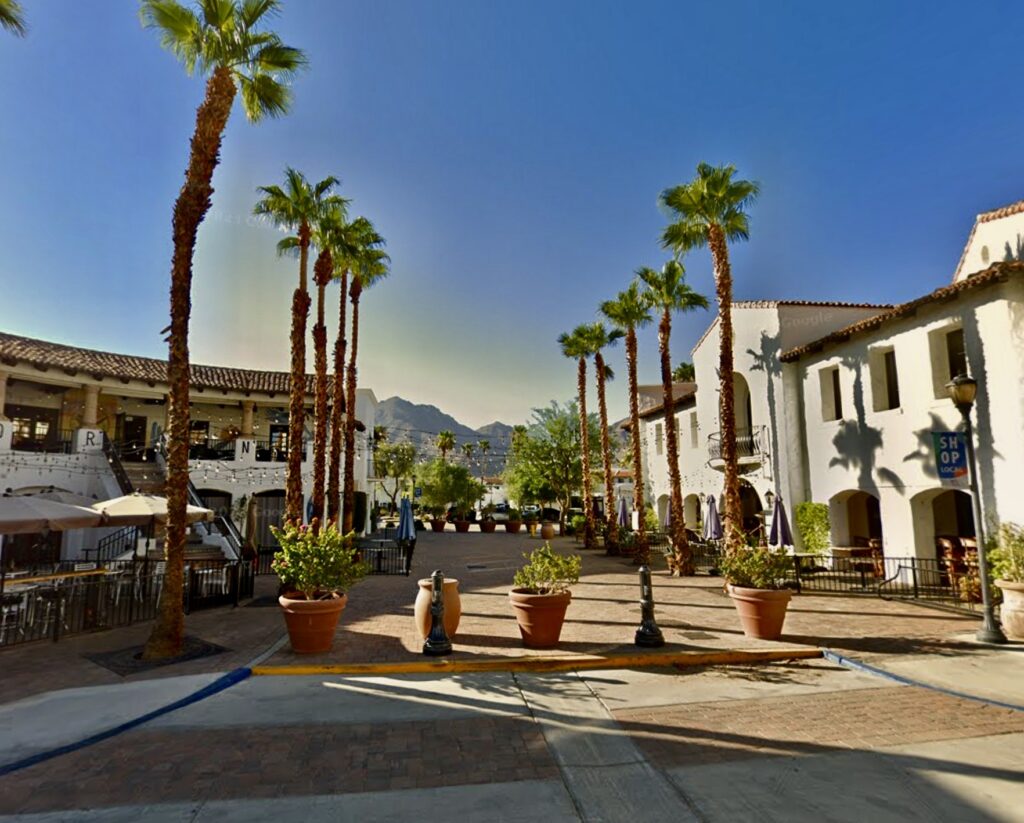 Main Street in Old Town La Quinta California