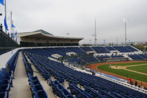Seating area at Morongo Field at The Epicenter in Rancho Cucamonga