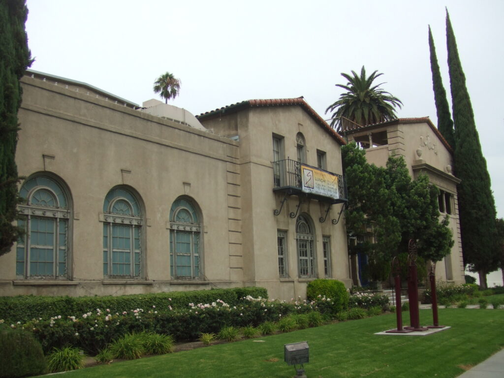 Exterior of Riverside Art Museum in the Mission Inn District of Riverside