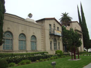 Exterior of Riverside Art Museum in the Mission Inn District of Riverside