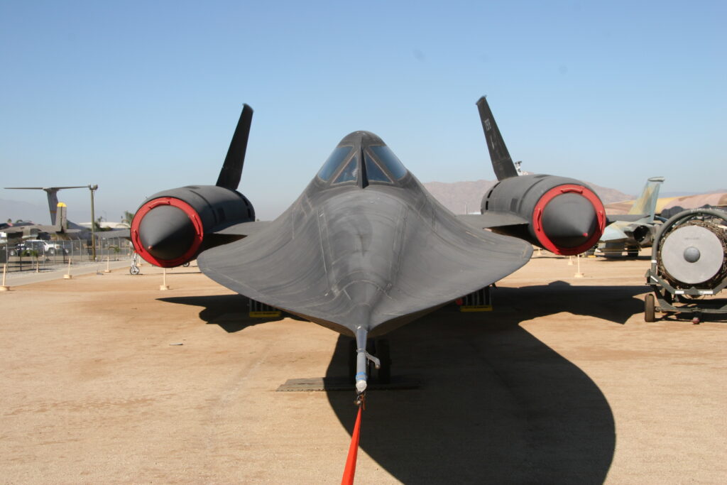 SR-71A Blackbird displayed at March Field Air Museum near Riverside