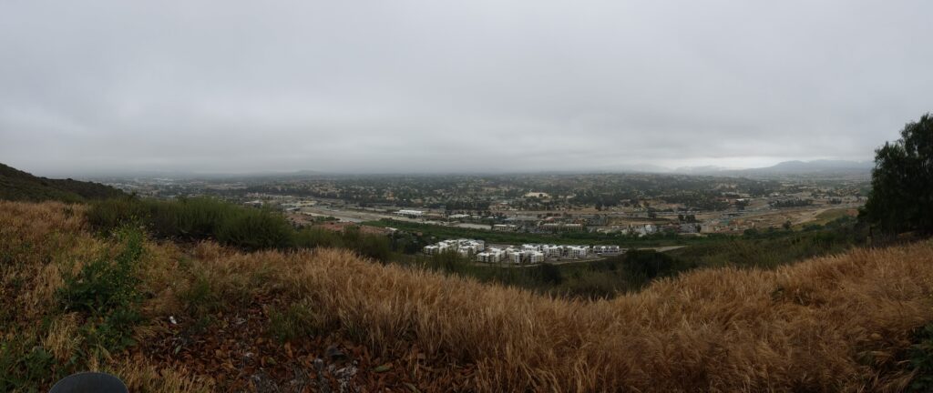 Panoramic view of Temecula Valley used as wine-country context for The Vineyard Rose Restaurant
