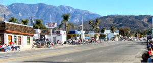 View along Yucaipa Boulevard in Yucaipa California