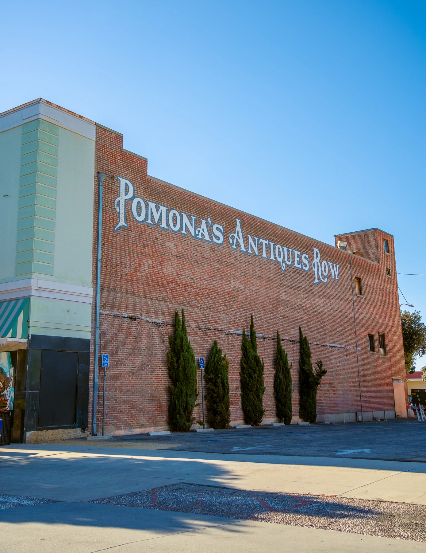 Antiques Row building in downtown Pomona