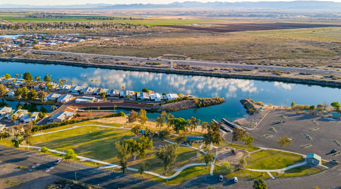 Jack Smith Park and its Colorado River setting