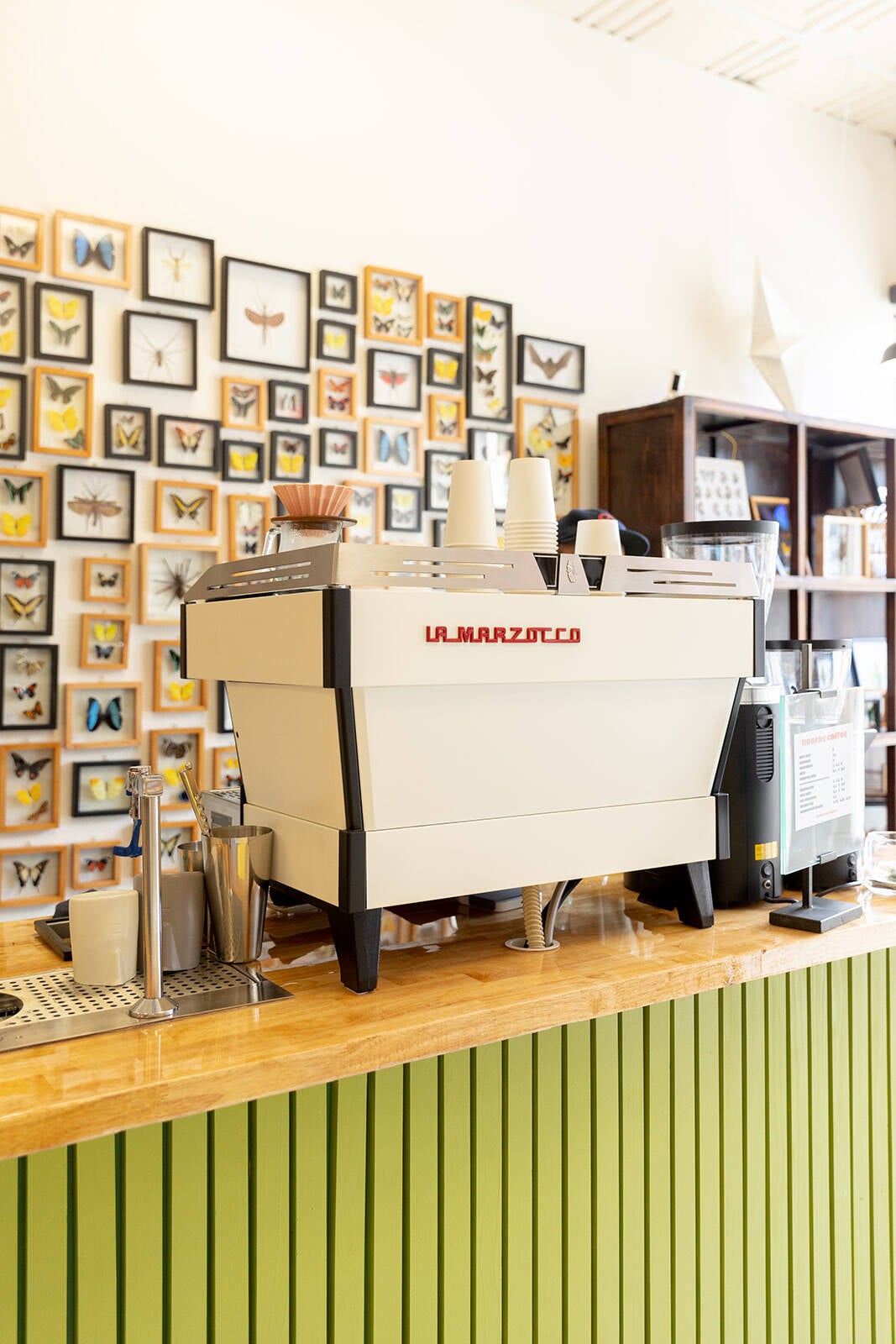 Espresso bar and counter at Hooray Coffee in Redlands