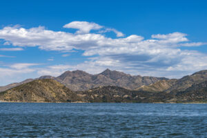 Lake and mountains at Silverwood Lake
