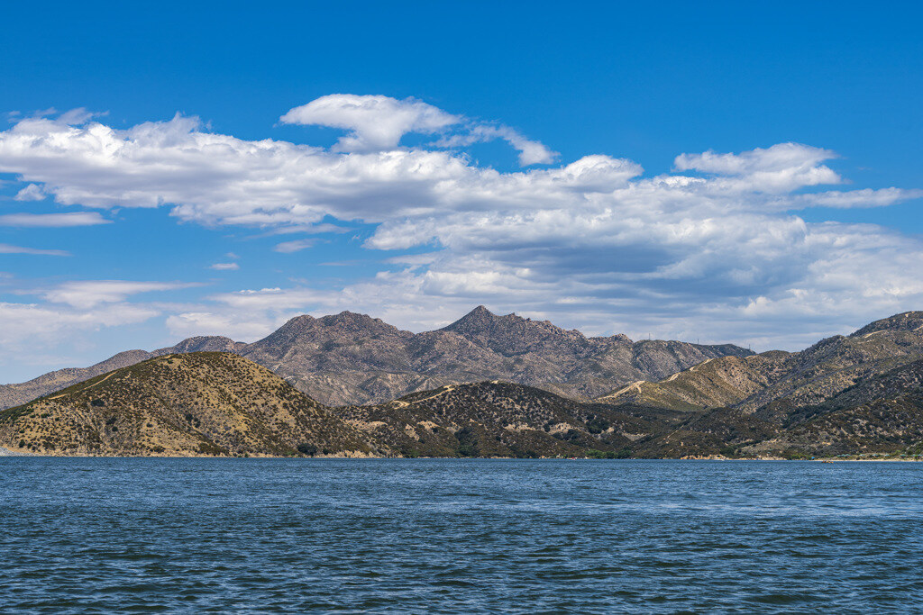 Lake and mountains at Silverwood Lake